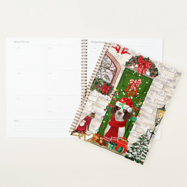 English Springer Spaniel Dog Christmas  Planner (Display)