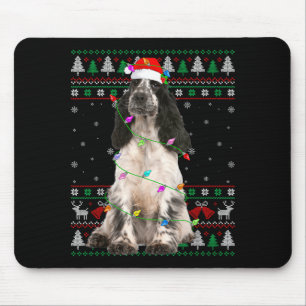 English Springer Spaniel Dog Christmas Ugly Sweate Mouse Mat