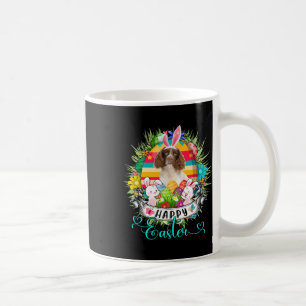 English Springer Spaniel Dog In Easter Eggs Sket _ Coffee Mug