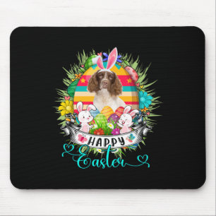 English Springer Spaniel Dog In Easter Eggs Sket Mouse Mat