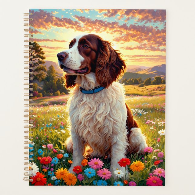 English Springer Spaniel dog Planner (Front)