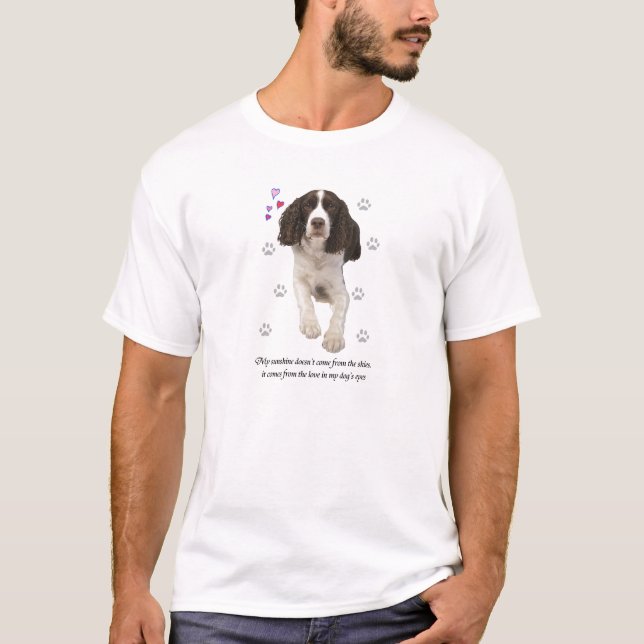 English Springer Spaniel Dog T-Shirt (Front)