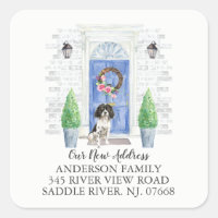 English Springer Spaniel Door New Address Label