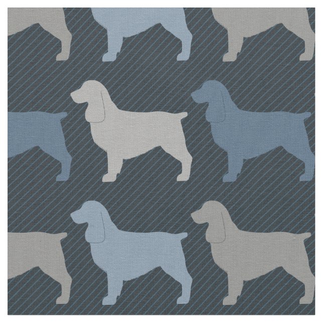 English Springer Spaniel Fabric (Close Up)