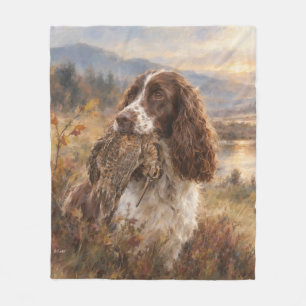 English Springer Spaniel Fleece Blanket