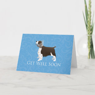 English Springer Spaniel Get Well Soon Card