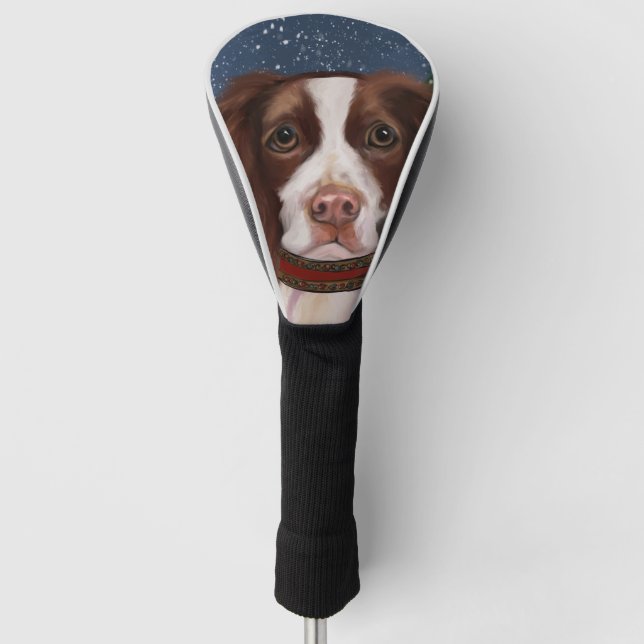 ENGLISH SPRINGER SPANIEL   GOLF HEAD COVER (Front)