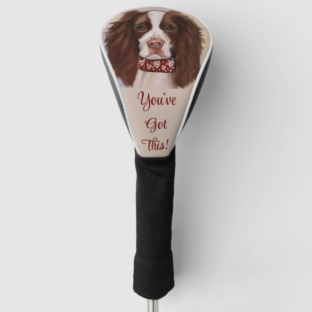 ENGLISH SPRINGER SPANIEL       GOLF HEAD COVER (Front)