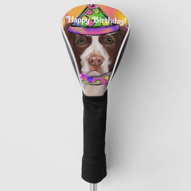 English Springer Spaniel        Golf Head Cover (Front)