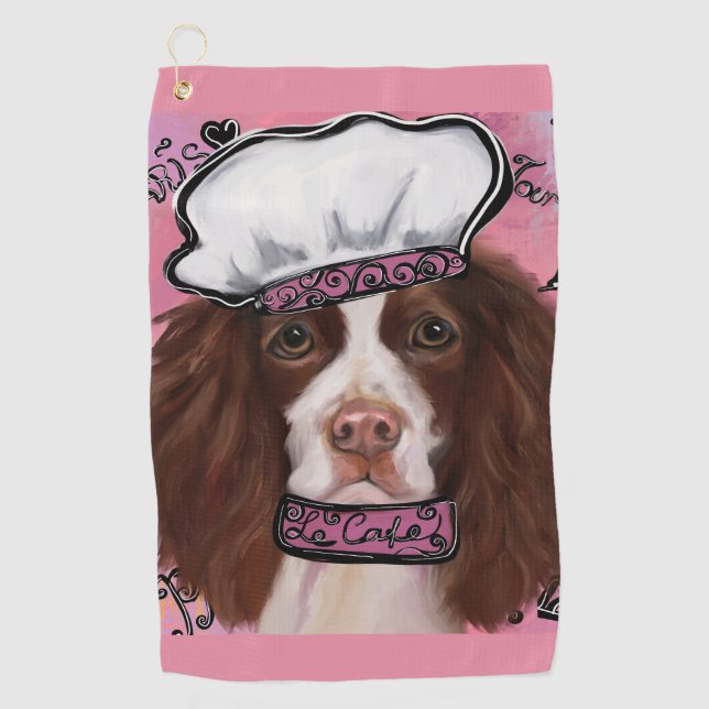 English Springer Spaniel      Golf Towel (Front)
