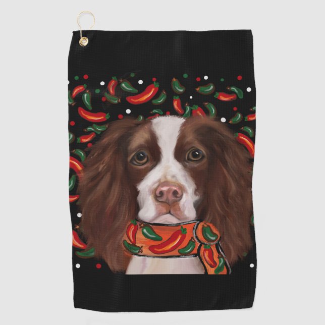 English Springer Spaniel     Golf Towel (Front)