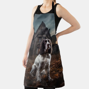 English Springer Spaniel Halloween Scary Apron