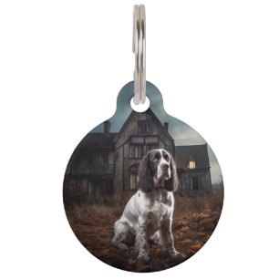 English Springer Spaniel Halloween Scary Pet Tag