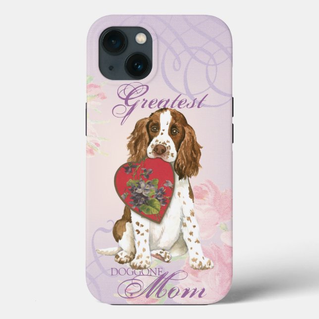 English Springer Spaniel Heart Mum Case-Mate iPhone Case (Back)