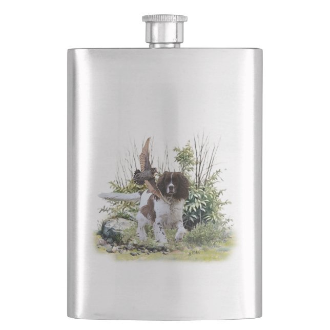  English Springer Spaniel  Hip Flask (Front)