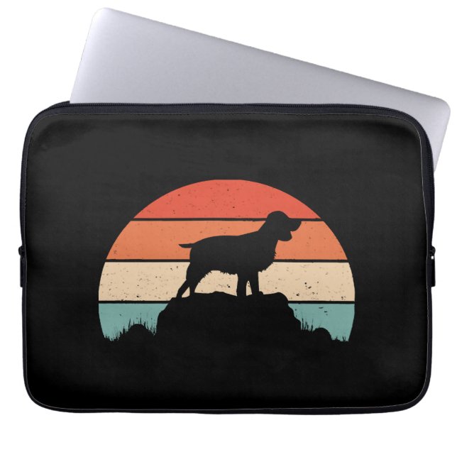 English springer spaniel laptop sleeve (Front)