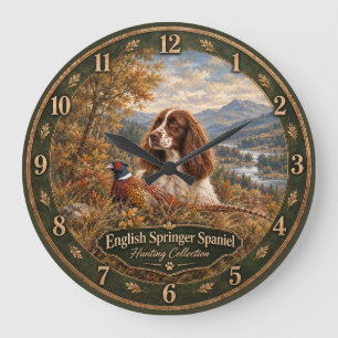 English Springer Spaniel Large Clock