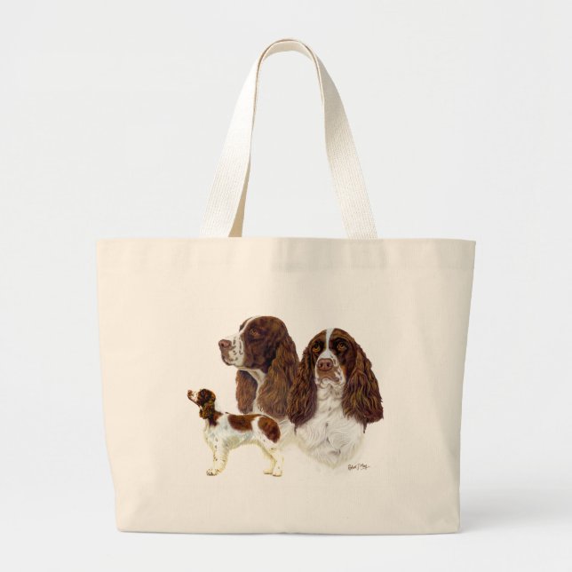 English Springer Spaniel Large Tote Bag (Front)