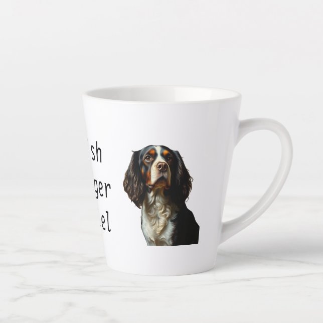 English Springer Spaniel Latte Mug (Right)