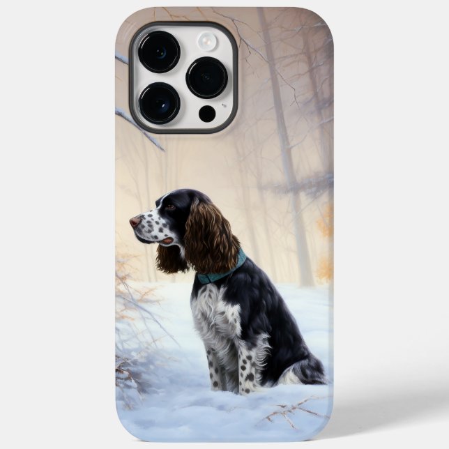 English Springer Spaniel Let It Snow Christmas Case-Mate iPhone Case (Back)