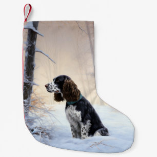 English Springer Spaniel Let It Snow Christmas Small Christmas Stocking