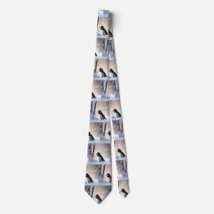English Springer Spaniel Let It Snow Christmas Tie