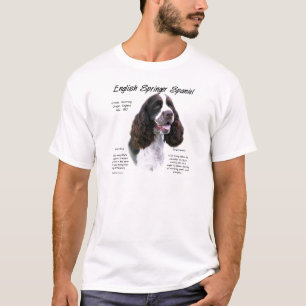 English Springer Spaniel (liver) History Design T-Shirt