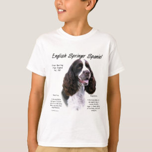 English Springer Spaniel (liver) History Design T-Shirt