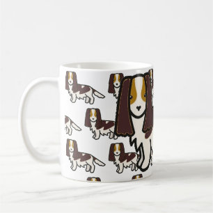 English Springer Spaniel Liver Tri Cartoon Coffee Mug