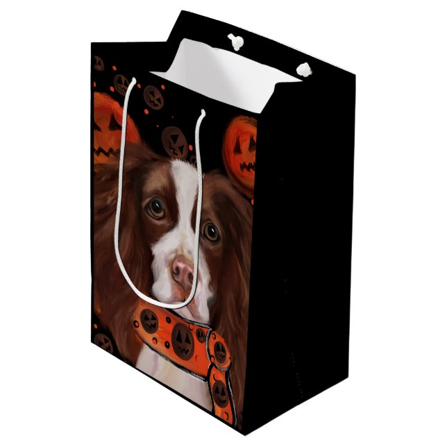 English Springer Spaniel        Medium Gift Bag (Front Angled)