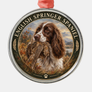 English Springer Spaniel Metal Tree Decoration