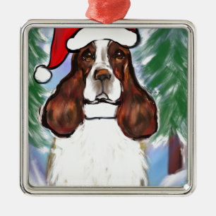 ENGLISH SPRINGER SPANIEL METAL TREE DECORATION