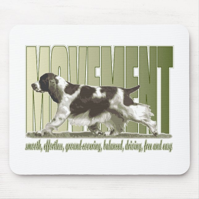 English Springer Spaniel Movement Mouse Mat (Front)