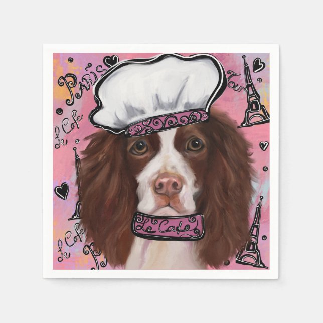 English Springer Spaniel      Napkin (Front)