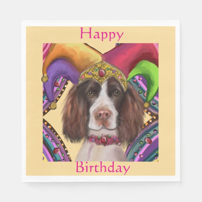 ENGLISH SPRINGER SPANIEL  NAPKIN (Front)