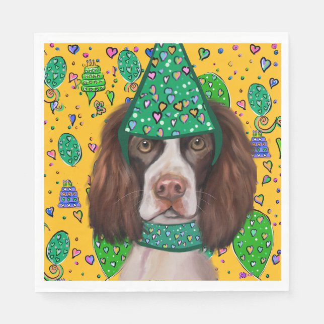 English Springer Spaniel  Napkin (Front)