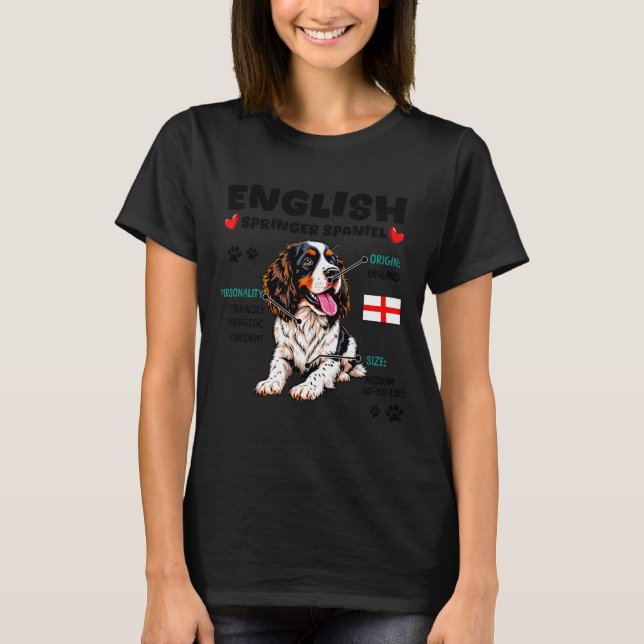 English Springer Spaniel Owner Funny Dog Lover  T-Shirt (Front)