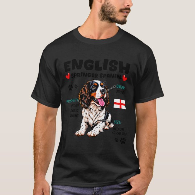 English Springer Spaniel Owner Funny Dog Lover  T-Shirt (Front)