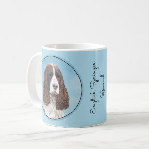 English Springer Spaniel Painting Original Dog Art Coffee Mug