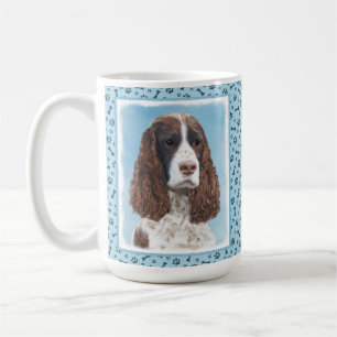 English Springer Spaniel Painting Original Dog Art Coffee Mug