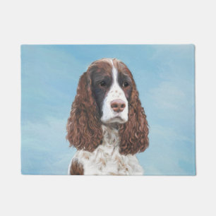 English Springer Spaniel Painting Original Dog Art Doormat