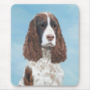 English Springer Spaniel Painting Original Dog Art Mouse Mat