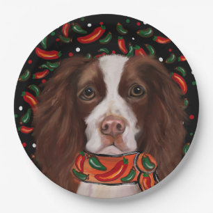English Springer Spaniel      Paper Plate