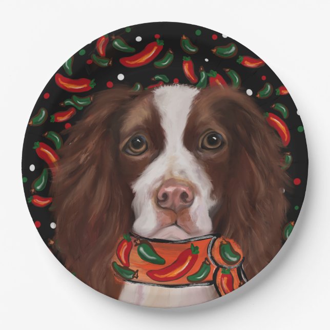English Springer Spaniel      Paper Plate (Front)