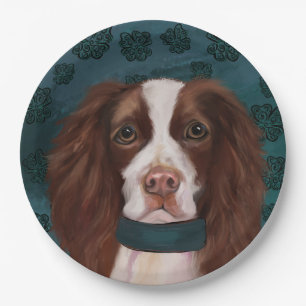 English Springer Spaniel       Paper Plate