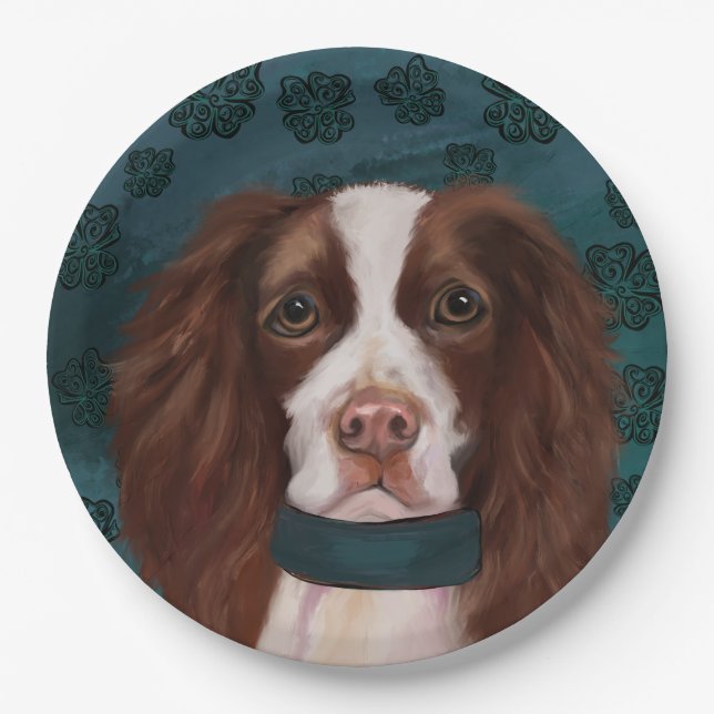 English Springer Spaniel       Paper Plate (Front)