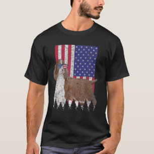 English Springer Spaniel Patriotic Dog USA America T-Shirt