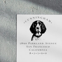 English Springer Spaniel Pet Dog Return Address