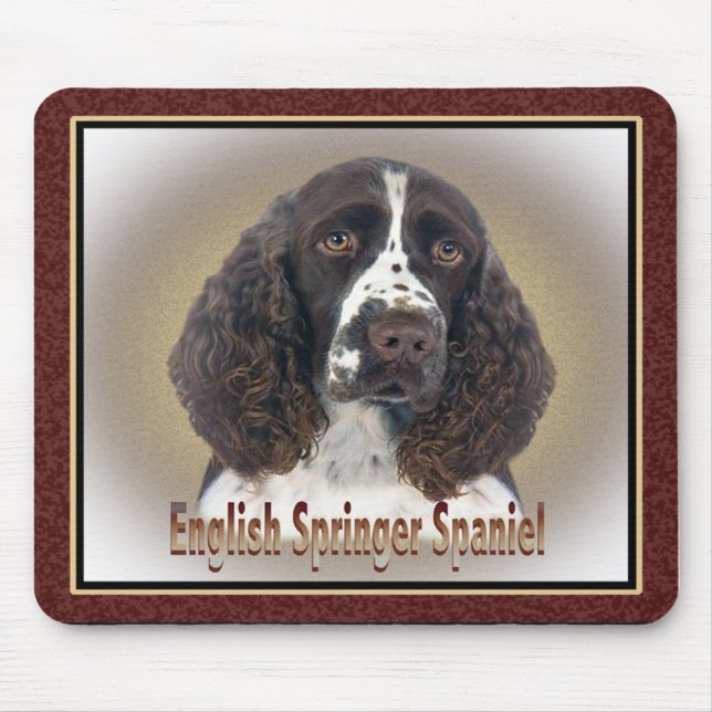 English Springer Spaniel portrait Mouse Mat (Front)