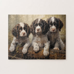 English springer spaniel puppies jigsaw puzzle